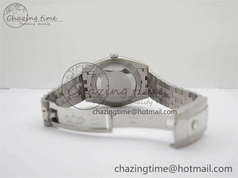 DateJust 41 126334 ZF 1:1 Best Edition 904L Steel Blue Dial Stick Marker on Jubilee Bracelet A2824