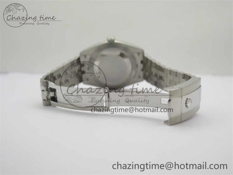 DateJust 41 126334 ZF 1:1 Best Edition 904L Steel Blue Dial Stick Marker on Jubilee Bracelet A2824
