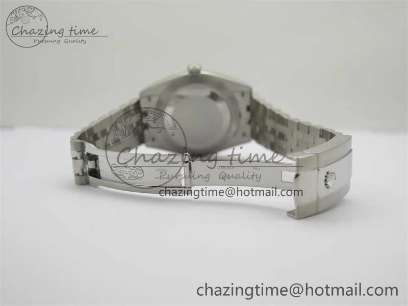 DateJust 41 126334 ZF 1:1 Best Edition 904L Steel Blue Dial Stick Marker on Jubilee Bracelet A2824