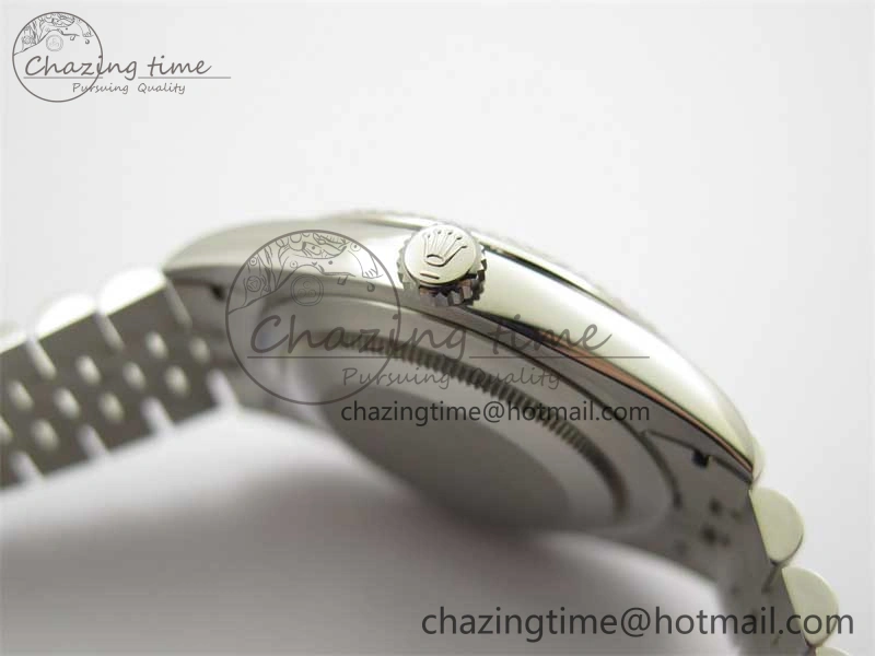 DateJust 41 126334 ZF 1:1 Best Edition 904L Steel Blue Dial Stick Marker on Jubilee Bracelet A2824