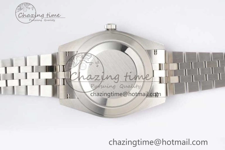 DateJust 41 126334 ZF 1:1 Best Edition 904L Steel Gray Dial Green Roman Marker on Jubilee Bracelet A2824