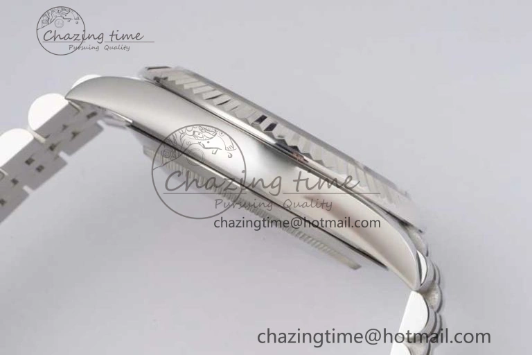 DateJust 41 126334 ZF 1:1 Best Edition 904L Steel Gray Dial Stick Marker on Jubilee Bracelet A2824