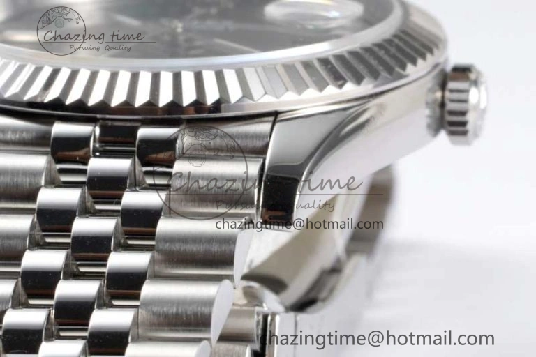 DateJust 41 126334 ZF 1:1 Best Edition 904L Steel Gray Dial Stick Marker on Jubilee Bracelet A2824