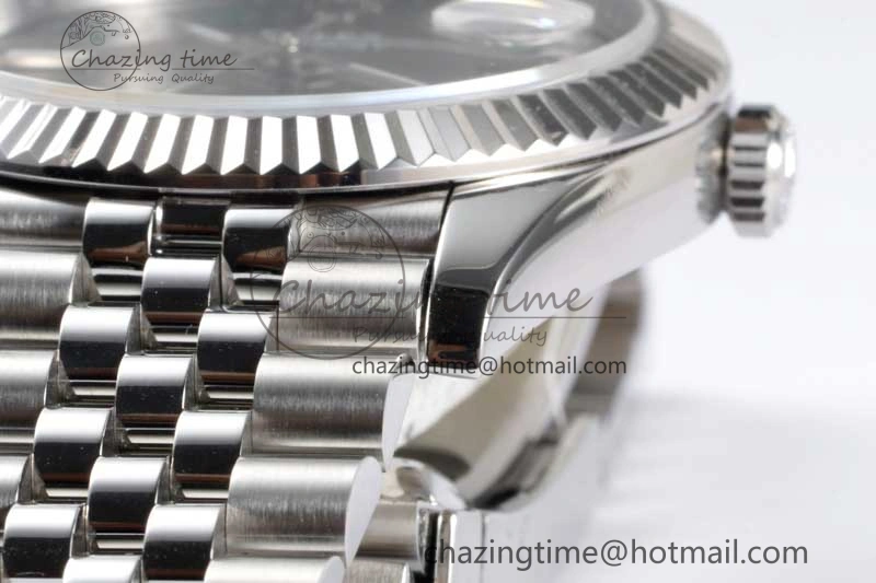 DateJust 41 126334 ZF 1:1 Best Edition 904L Steel Gray Dial Stick Marker on Jubilee Bracelet A2824