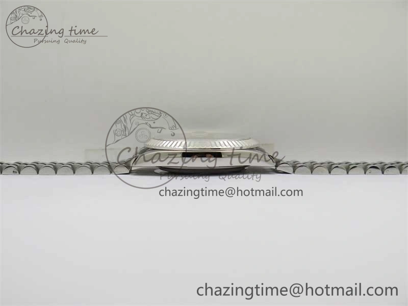 DateJust 41 126334 ZF 1:1 Best Edition 904L Steel Silver Dial Stick Marker on Jubilee Bracelet A2824