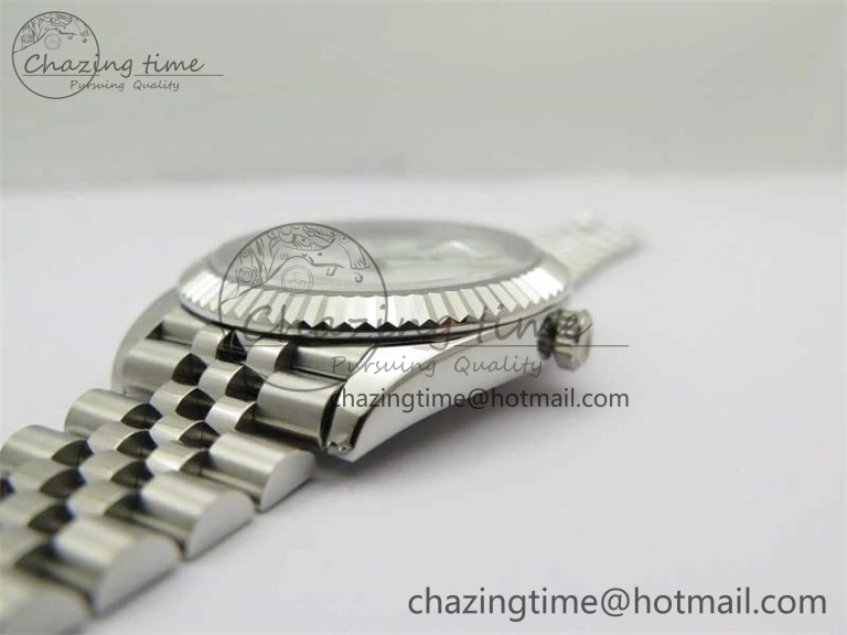 DateJust 41 126334 ZF 1:1 Best Edition 904L Steel White Dial Stick Marker on Jubilee Bracelet A2824