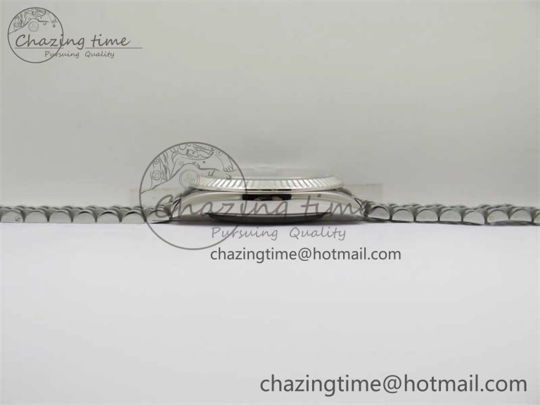 DateJust 41 126334 ZF 1:1 Best Edition 904L Steel White Dial Stick Marker on Jubilee Bracelet A2824