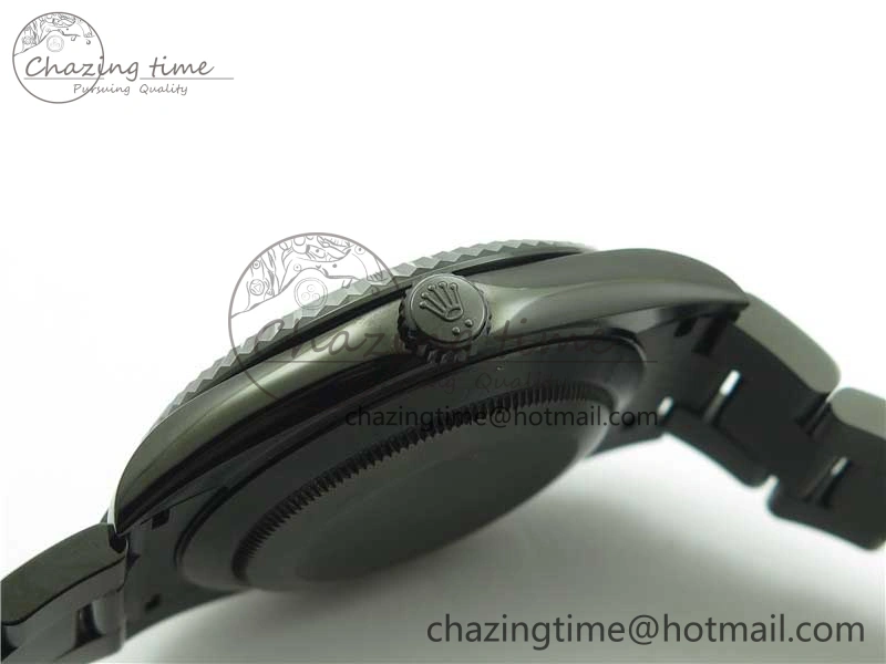 DateJust 41 All Black PVD VRF Best Edition Black Dial Roman Markers on PVD Oyster Bracelet A3235