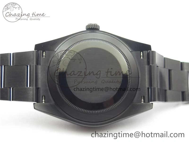 DateJust 41 All Black PVD VRF Best Edition Black Dial Roman Markers on PVD Oyster Bracelet A3235