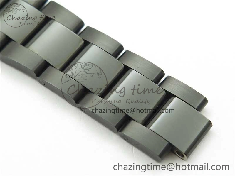 DateJust 41 All Black PVD VRF Best Edition Black Dial Roman Markers on PVD Oyster Bracelet A3235