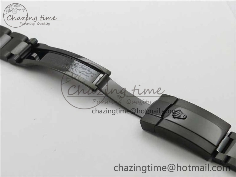 DateJust 41 All Black PVD VRF Best Edition Black Dial Stick Markers on PVD Oyster Bracelet A3235