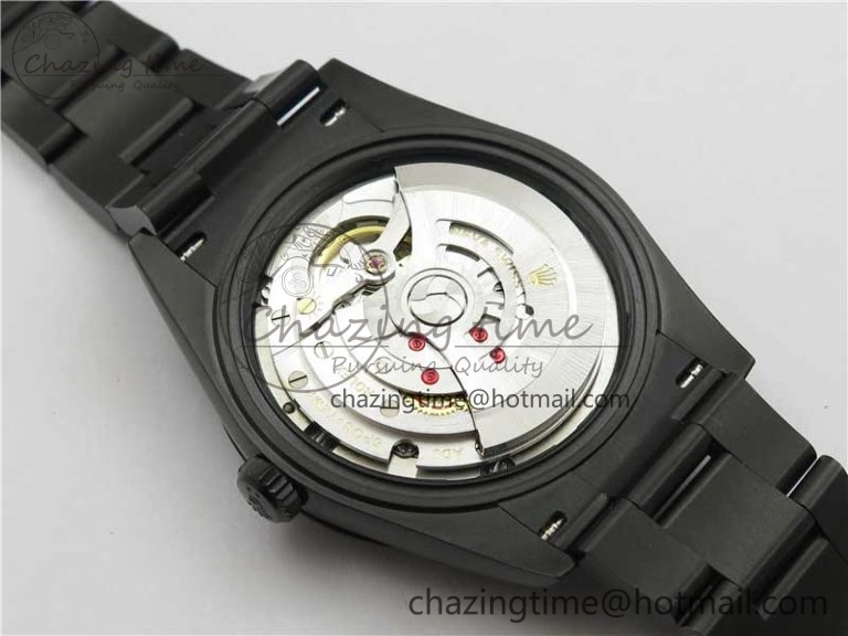 DateJust 41 All Black PVD VRF Best Edition Blue Dial Diamonds Markers on PVD Oyster Bracelet A3235