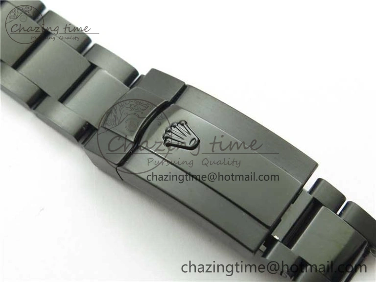 DateJust 41 All Black PVD VRF Best Edition Blue Dial Diamonds Markers on PVD Oyster Bracelet A3235