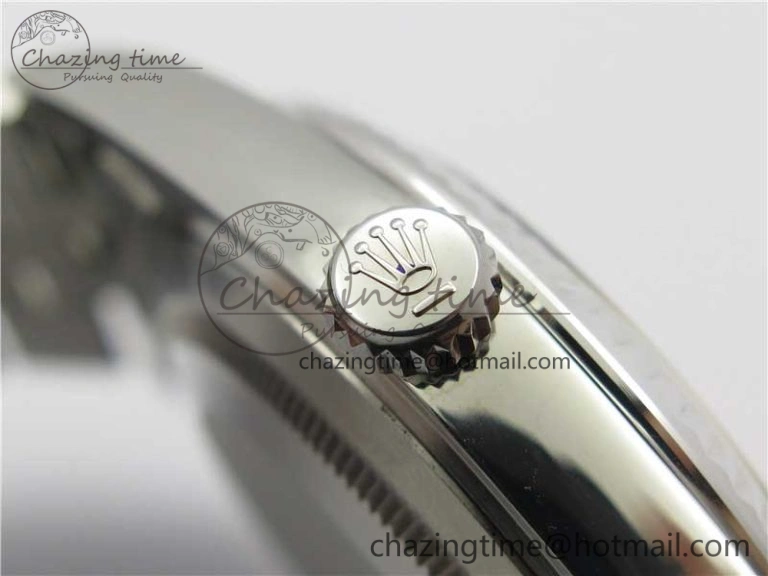 DateJust 41 SS 126333 Fluted Bezel DJF Best Edition 904L Steel Gray Dial Green Roman Markers on Jubilee Bracelet A2826