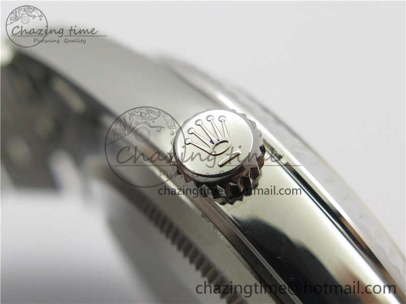 DateJust 41 SS 126333 Fluted Bezel DJF Best Edition 904L Steel Gray Dial Green Roman Markers on Jubilee Bracelet A2826