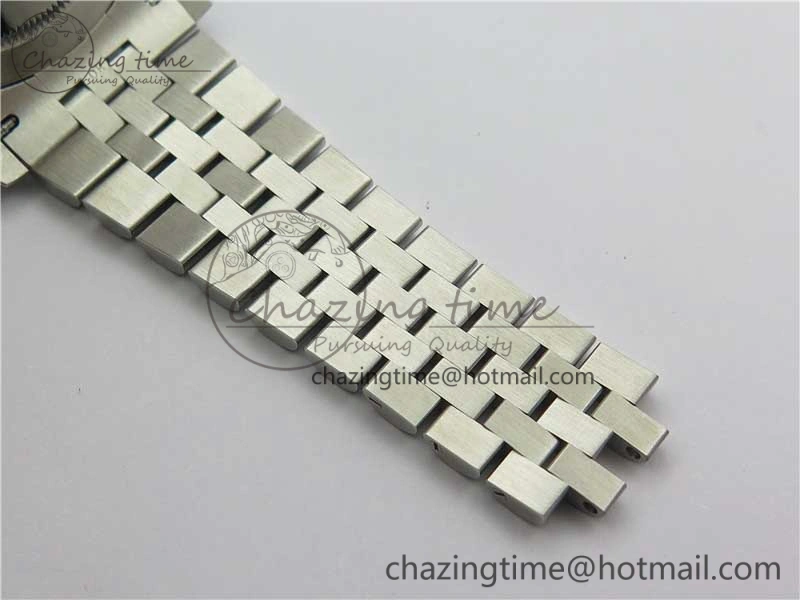 DateJust 41 SS 126333 Fluted Bezel DJF Best Edition 904L Steel Gray Dial Green Roman Markers on Jubilee Bracelet A2826