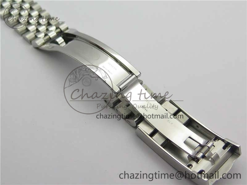 DateJust 41 SS 126333 Fluted Bezel DJF Best Edition 904L Steel Gray Dial Green Roman Markers on Jubilee Bracelet A2826