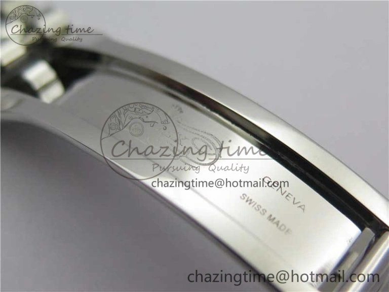 DateJust 41 SS 126333 Fluted Bezel DJF Best Edition 904L Steel Gray Dial Green Roman Markers on Jubilee Bracelet A2826