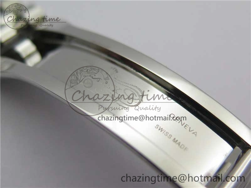 DateJust 41 SS 126333 Fluted Bezel DJF Best Edition 904L Steel Gray Dial Green Roman Markers on Jubilee Bracelet A2826