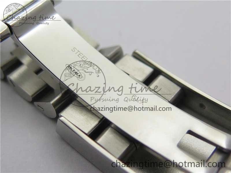 DateJust 41 SS 126333 Fluted Bezel DJF Best Edition 904L Steel Gray Dial Green Roman Markers on Jubilee Bracelet A2826