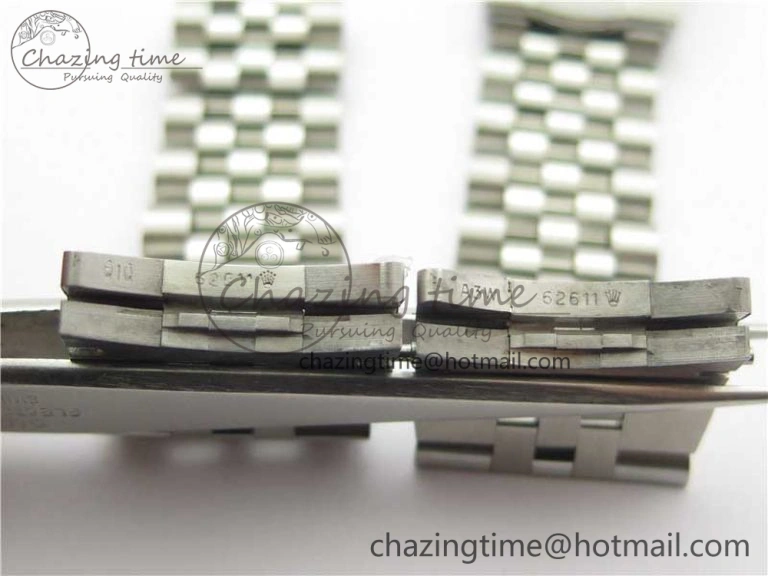 DateJust 41 SS 126333 Fluted Bezel DJF Best Edition 904L Steel Gray Dial Green Roman Markers on Jubilee Bracelet A2826