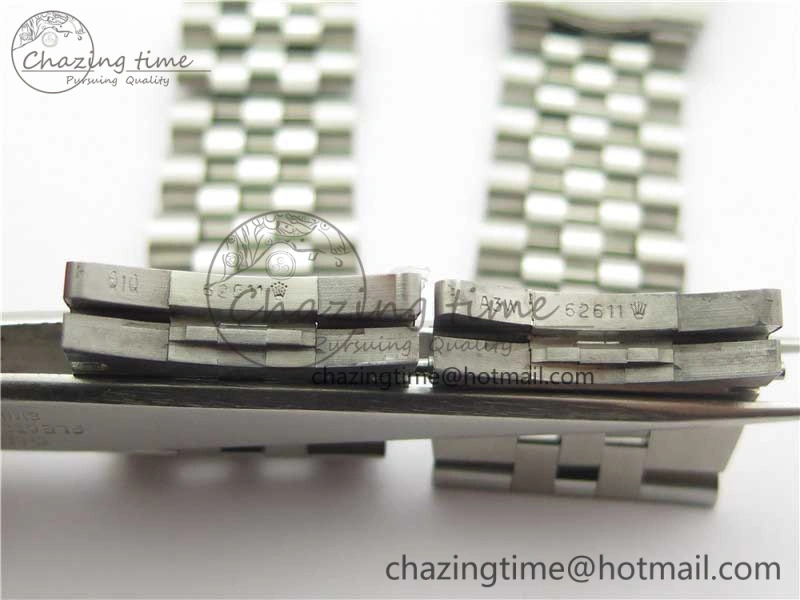 DateJust 41 SS 126333 Fluted Bezel DJF Best Edition 904L Steel Gray Dial Green Roman Markers on Jubilee Bracelet A2826