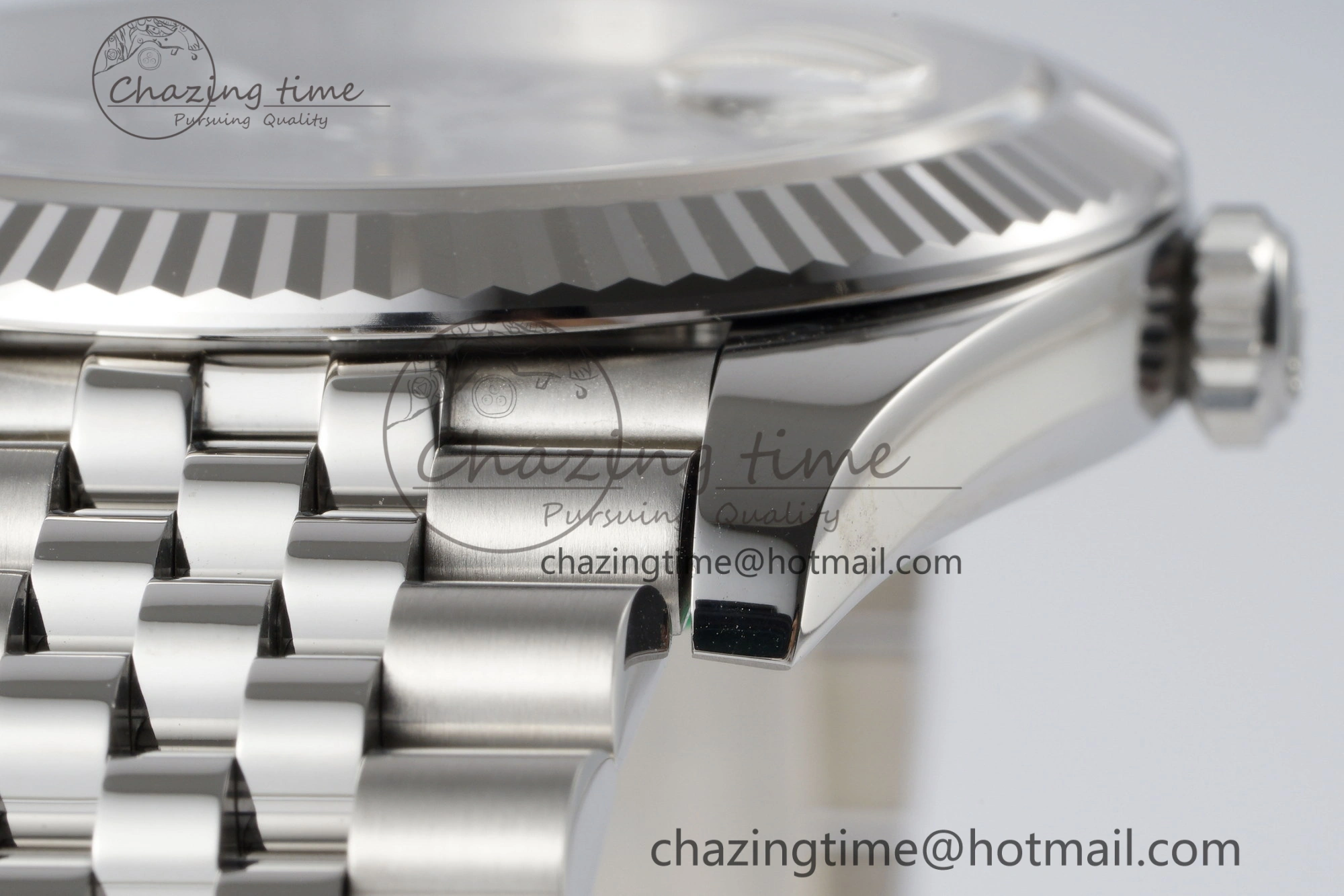 DateJust 41 SS Fluted Bezel KING 1:1 Best Edition 904L Steel Black Stick Dial on Jubilee Bracelet VR3235