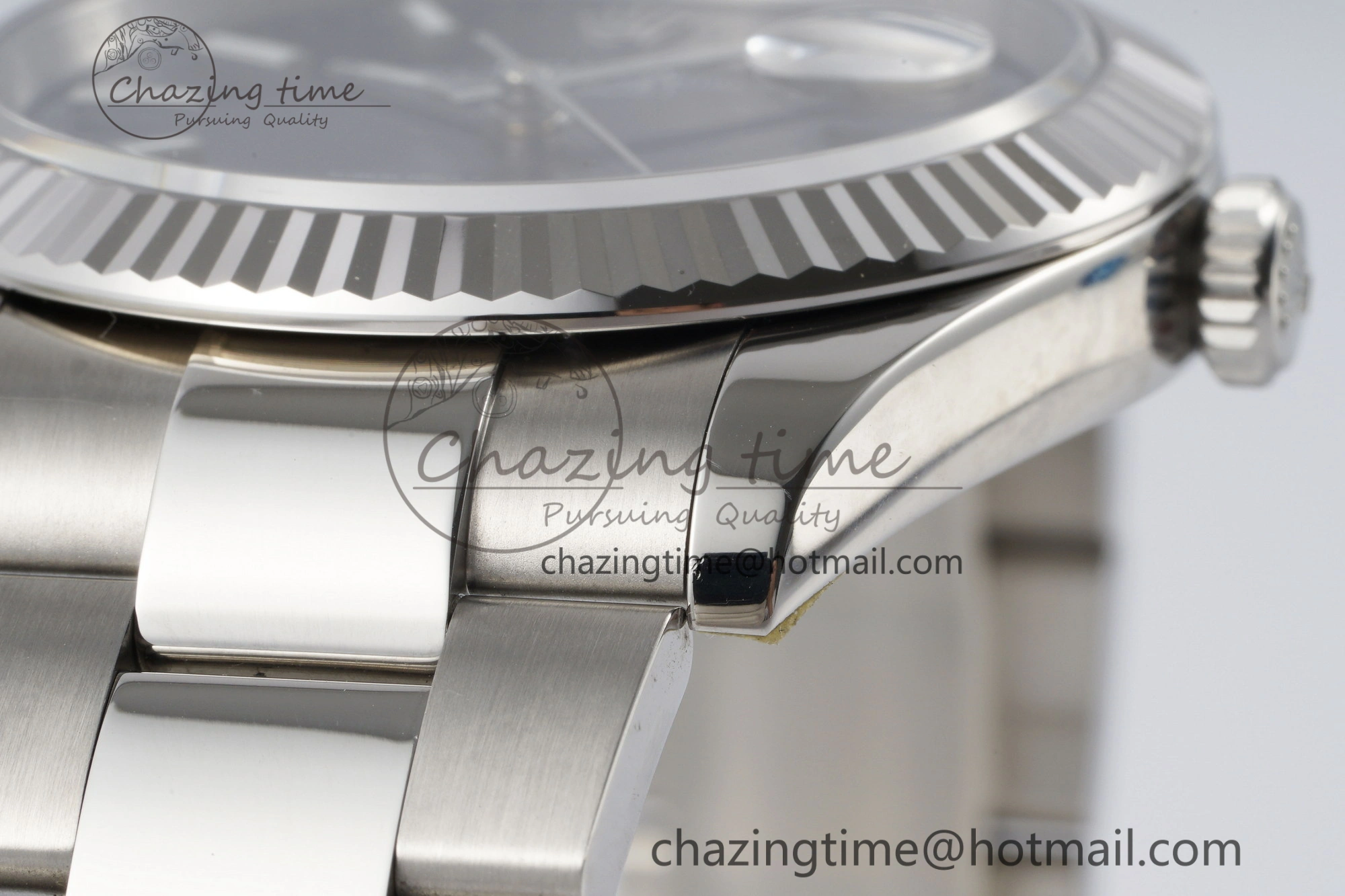 DateJust 41 SS Fluted Bezel KING 1:1 Best Edition 904L Steel Blue Dial on Oyster Bracelet VR3235