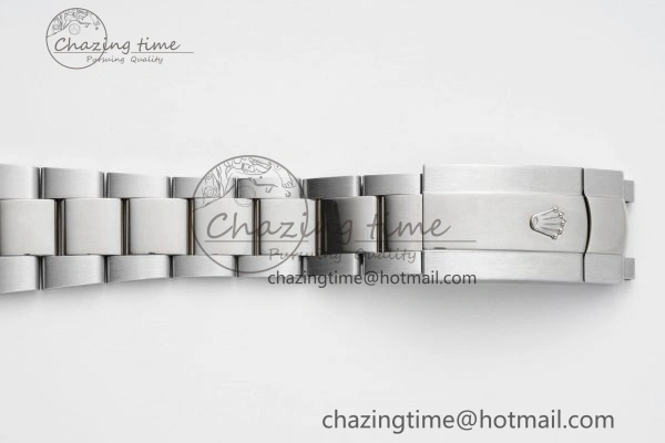 DateJust 41 SS Fluted Bezel KING 1:1 Best Edition 904L Steel Gray Dial Green Roman on Oyster Bracelet VR3235