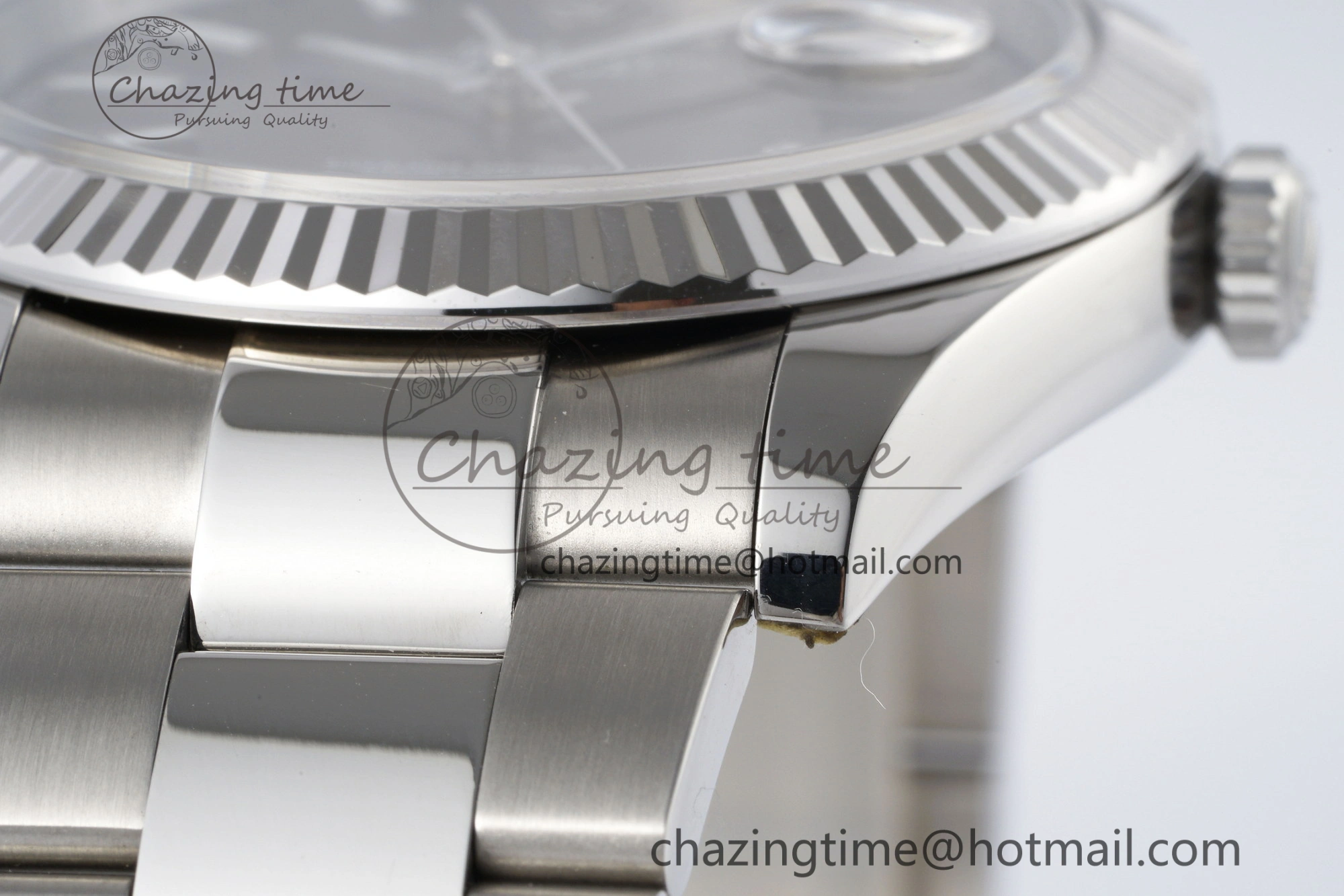 DateJust 41 SS Fluted Bezel KING 1:1 Best Edition 904L Steel Gray Dial on Oyster Bracelet VR3235