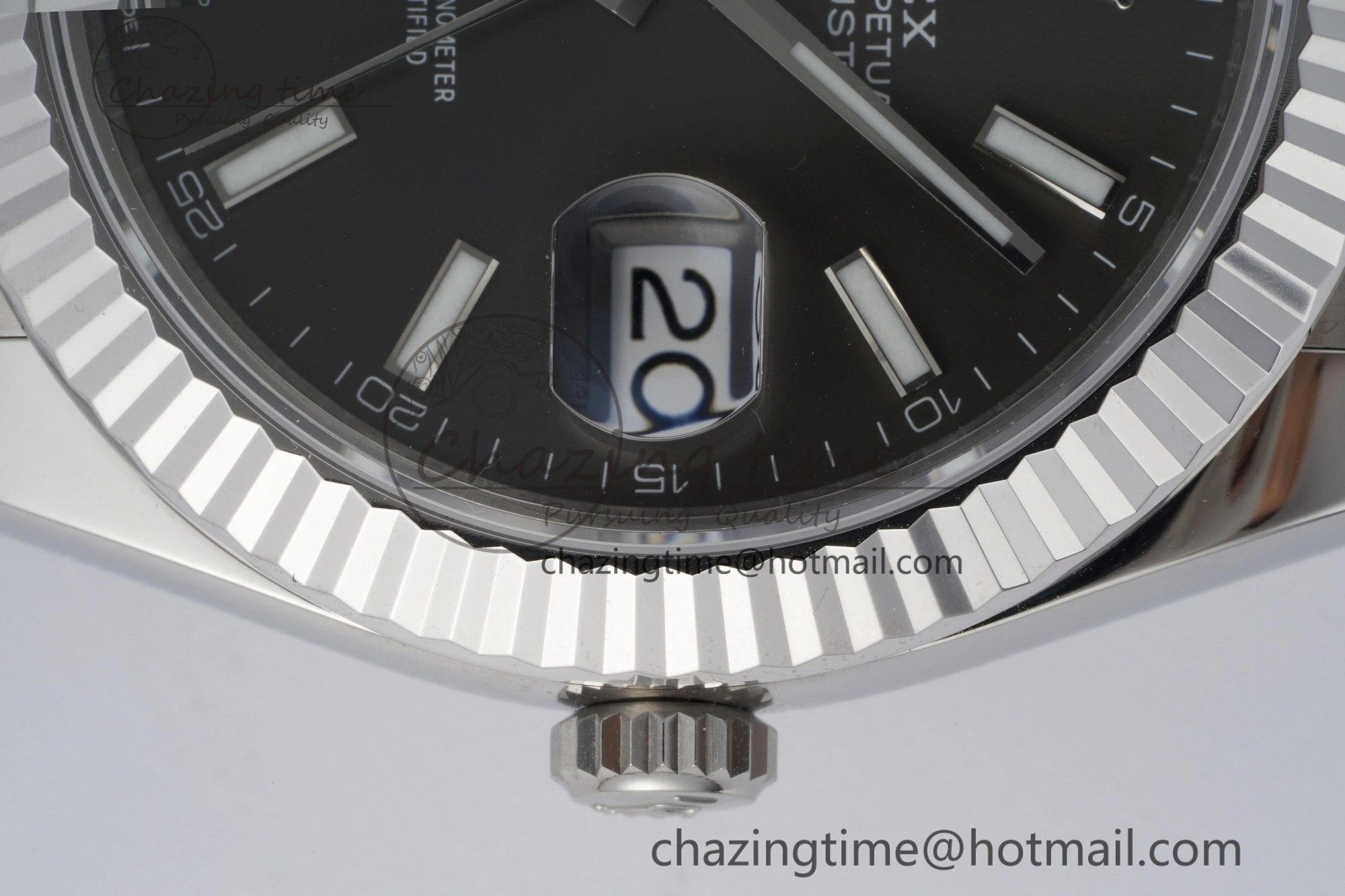DateJust 41 SS Fluted Bezel KING 1:1 Best Edition 904L Steel Gray Dial on Oyster Bracelet VR3235