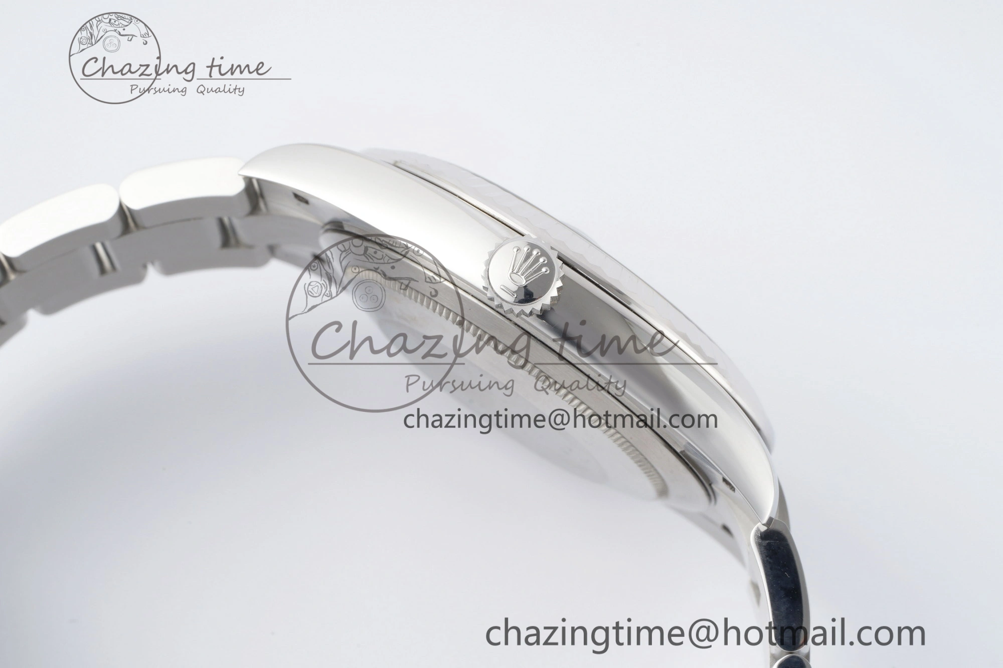 DateJust 41 SS Fluted Bezel KING 1:1 Best Edition 904L Steel Gray Dial on Oyster Bracelet VR3235