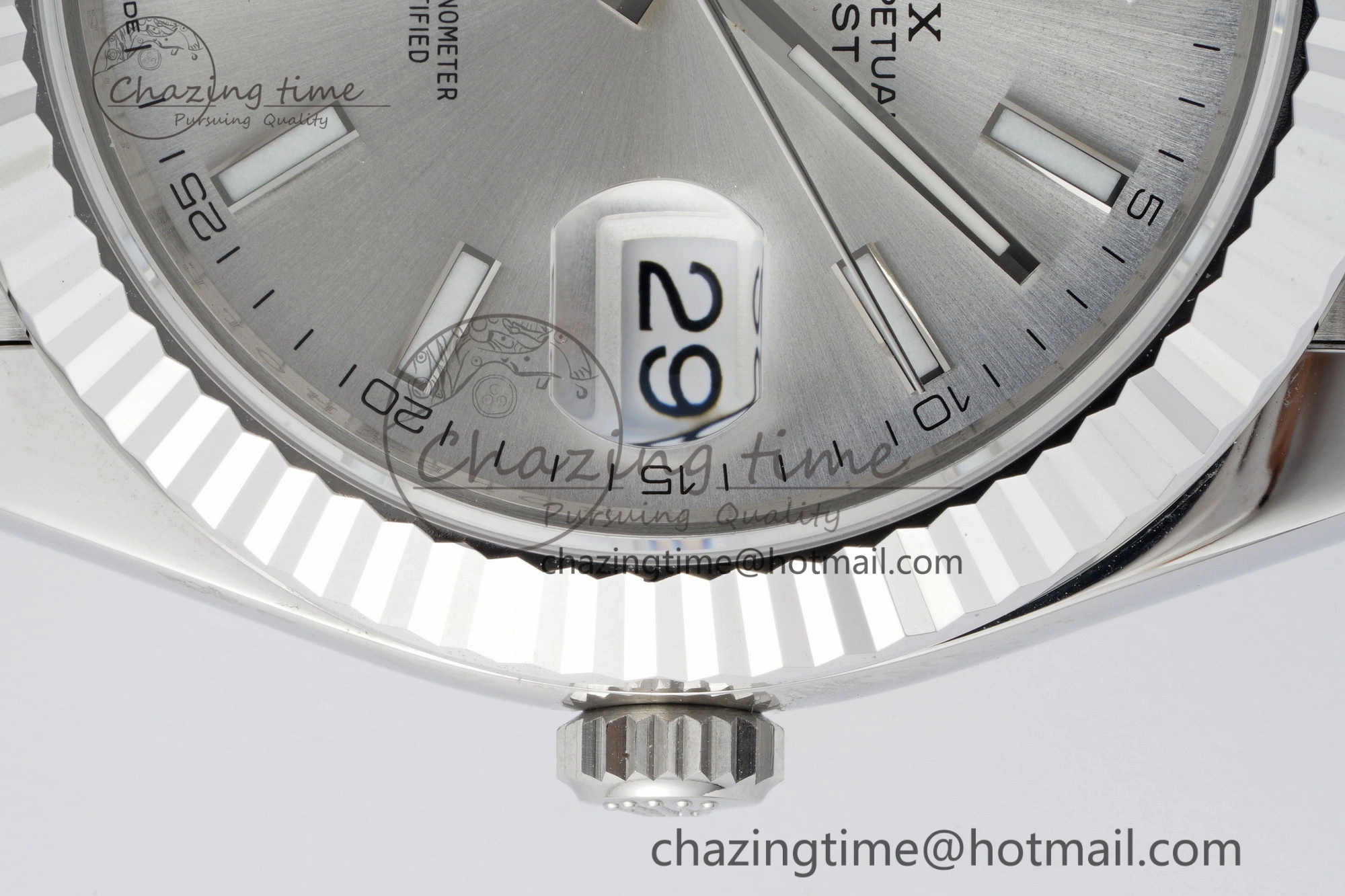 DateJust 41 SS Fluted Bezel KING 1:1 Best Edition 904L Steel Silver Stick Dial on Jubilee Bracelet VR3235