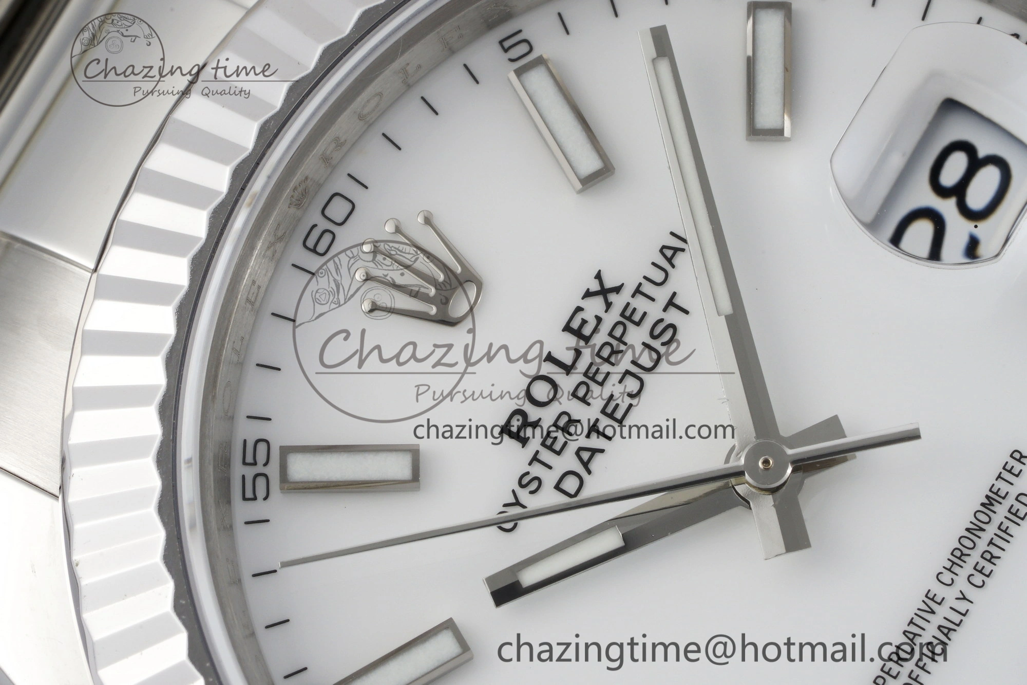 DateJust 41 SS Fluted Bezel KING 1:1 Best Edition 904L Steel White Dial on Oyster Bracelet VR3235