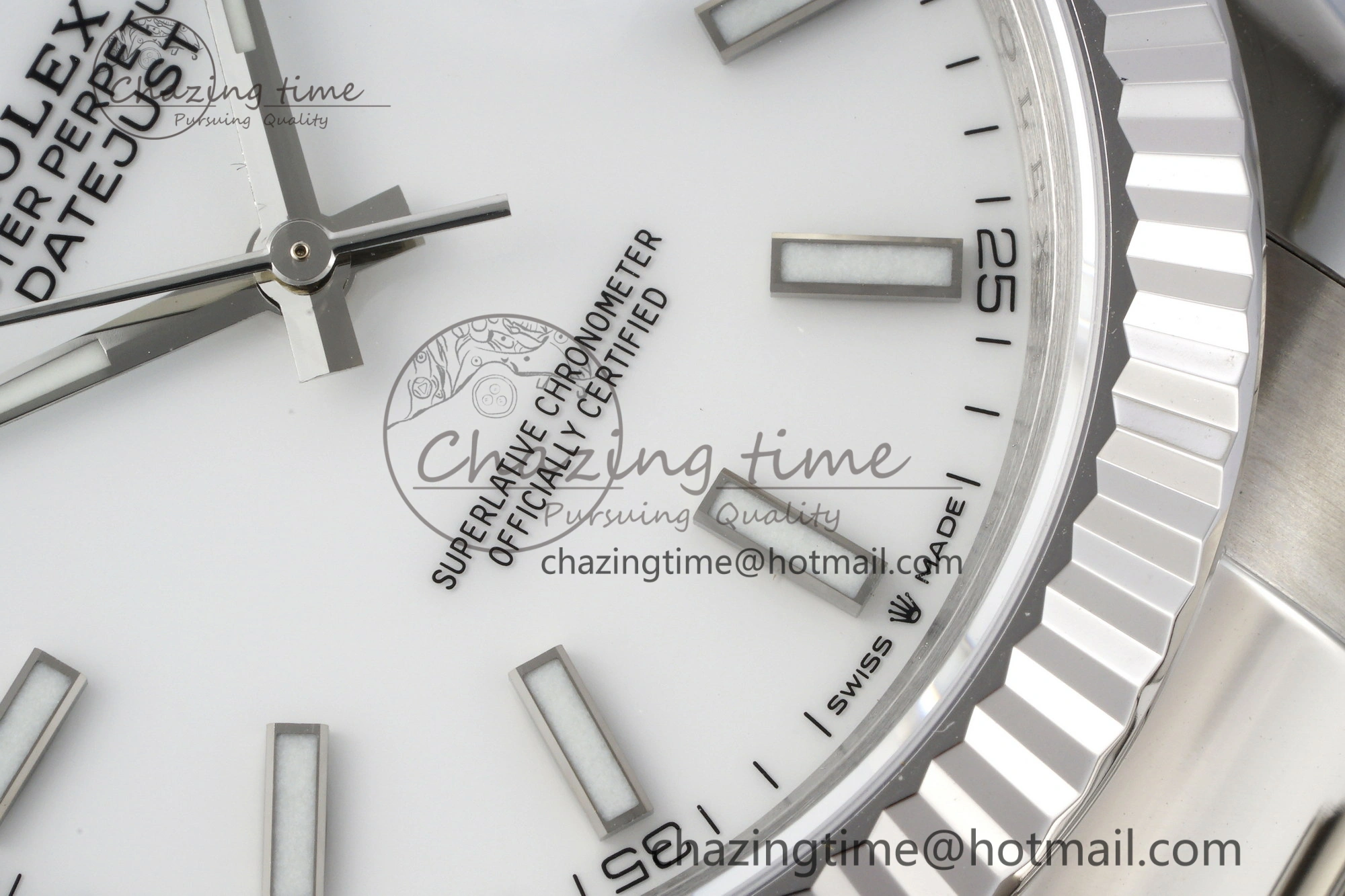 DateJust 41 SS Fluted Bezel KING 1:1 Best Edition 904L Steel White Dial on Oyster Bracelet VR3235