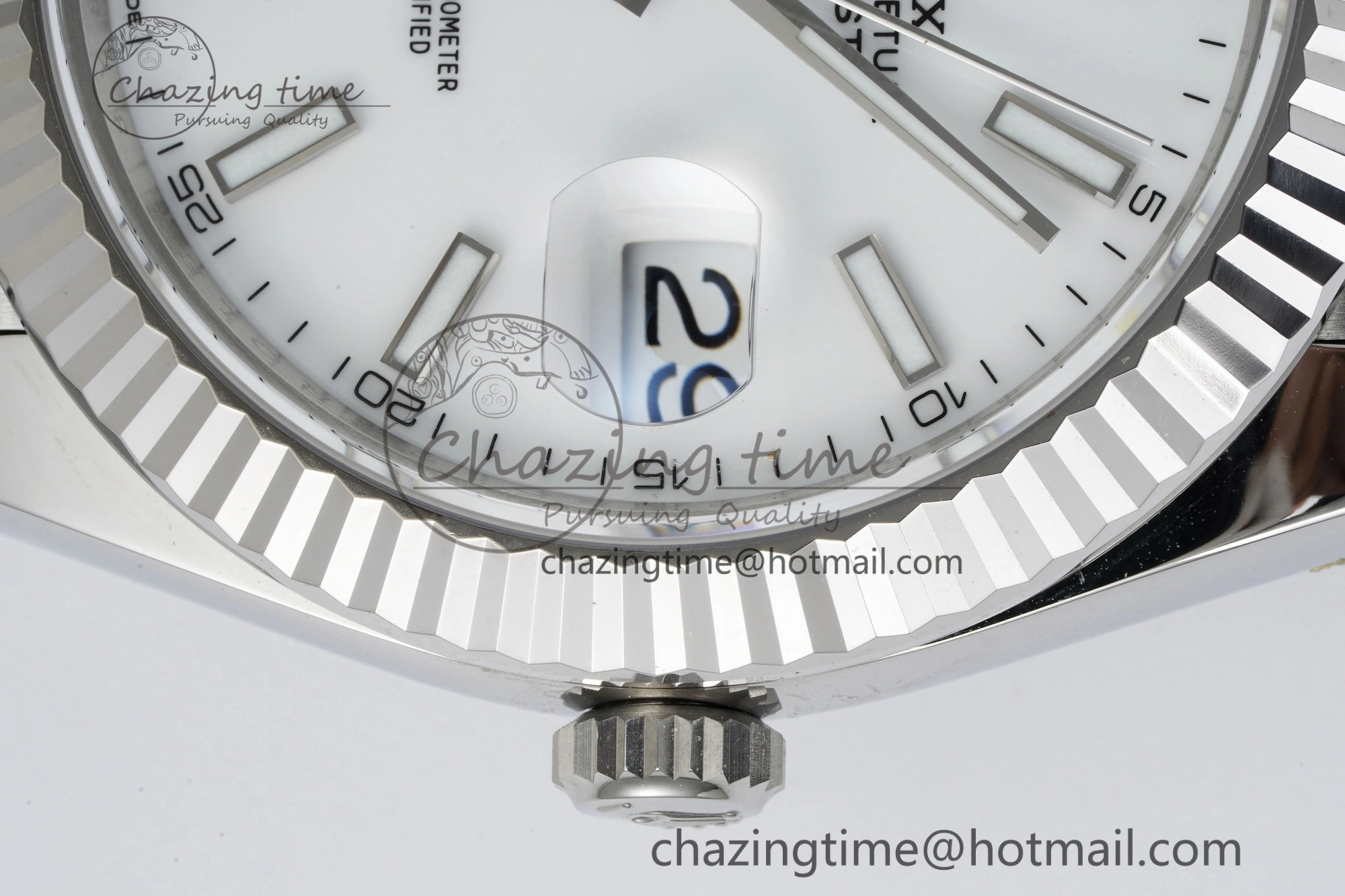 DateJust 41 SS Fluted Bezel KING 1:1 Best Edition 904L Steel White Stick Dial on Jubilee Bracelet VR3235