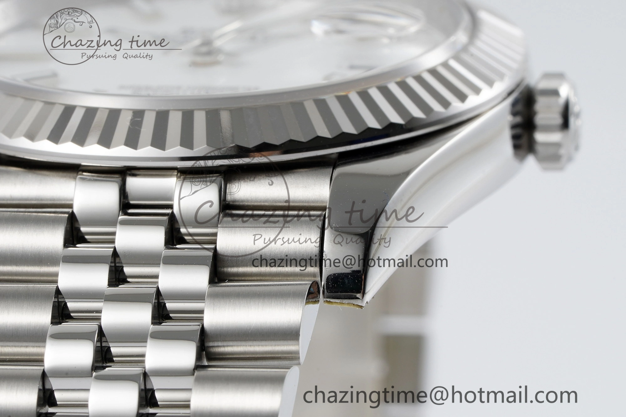 DateJust 41 SS Fluted Bezel KING 1:1 Best Edition 904L Steel White Stick Dial on Jubilee Bracelet VR3235