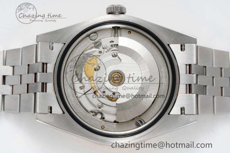 DateJust 41 SS JDF 1:1 Best Edition 904L Steel Black Stick Dial on SS Jubilee Bracelet VR3235 V2