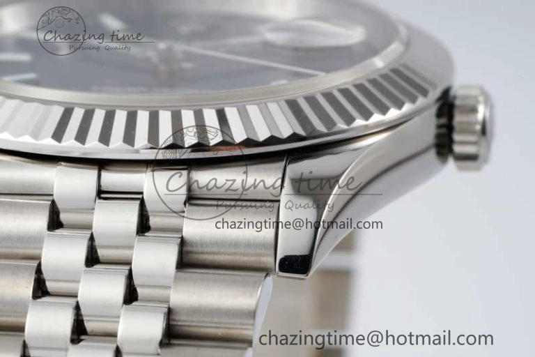 DateJust 41 SS JDF 1:1 Best Edition 904L Steel Blue Stick Dial on SS Jubilee Bracelet VR3235 V2