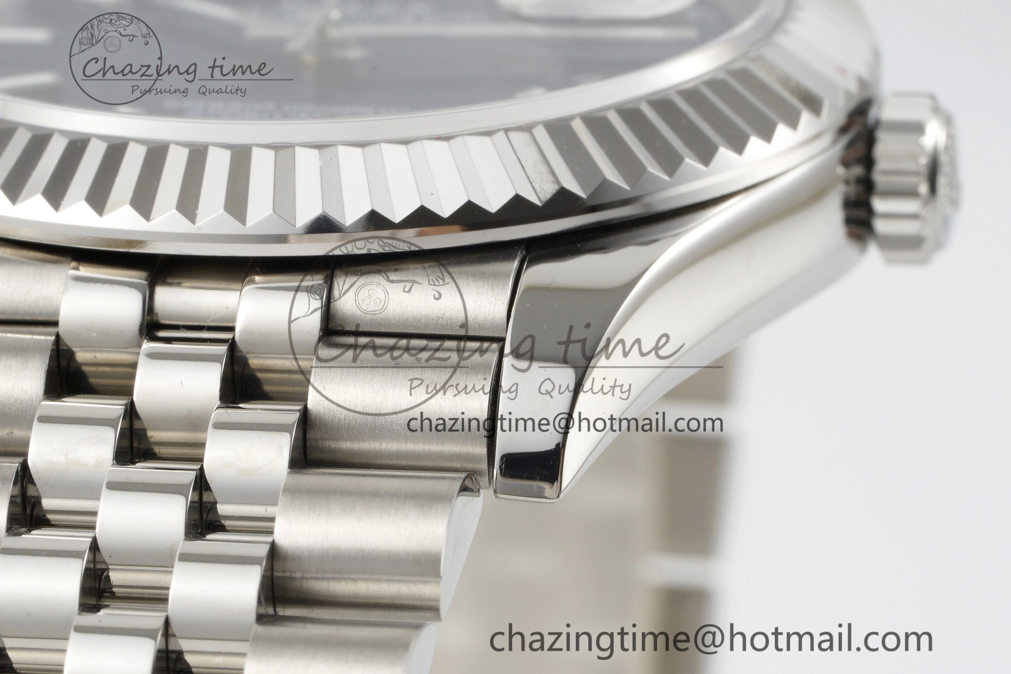 DateJust 41 SS JDF 904L Steel Blue Textured Dial on Jubilee Bracelet VR3235 V2