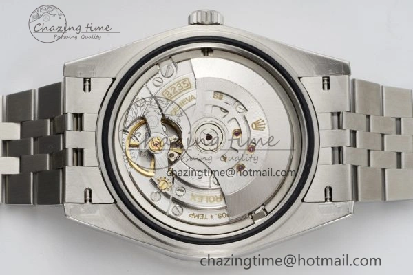 DateJust 41 SS JDF 904L Steel Blue Textured Dial on Jubilee Bracelet VR3235 V2