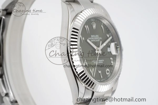 DateJust 41 SS JDF 904L Steel Green Sundust Dial Arabic Markers on Oyster Bracelet VR3235 V2
