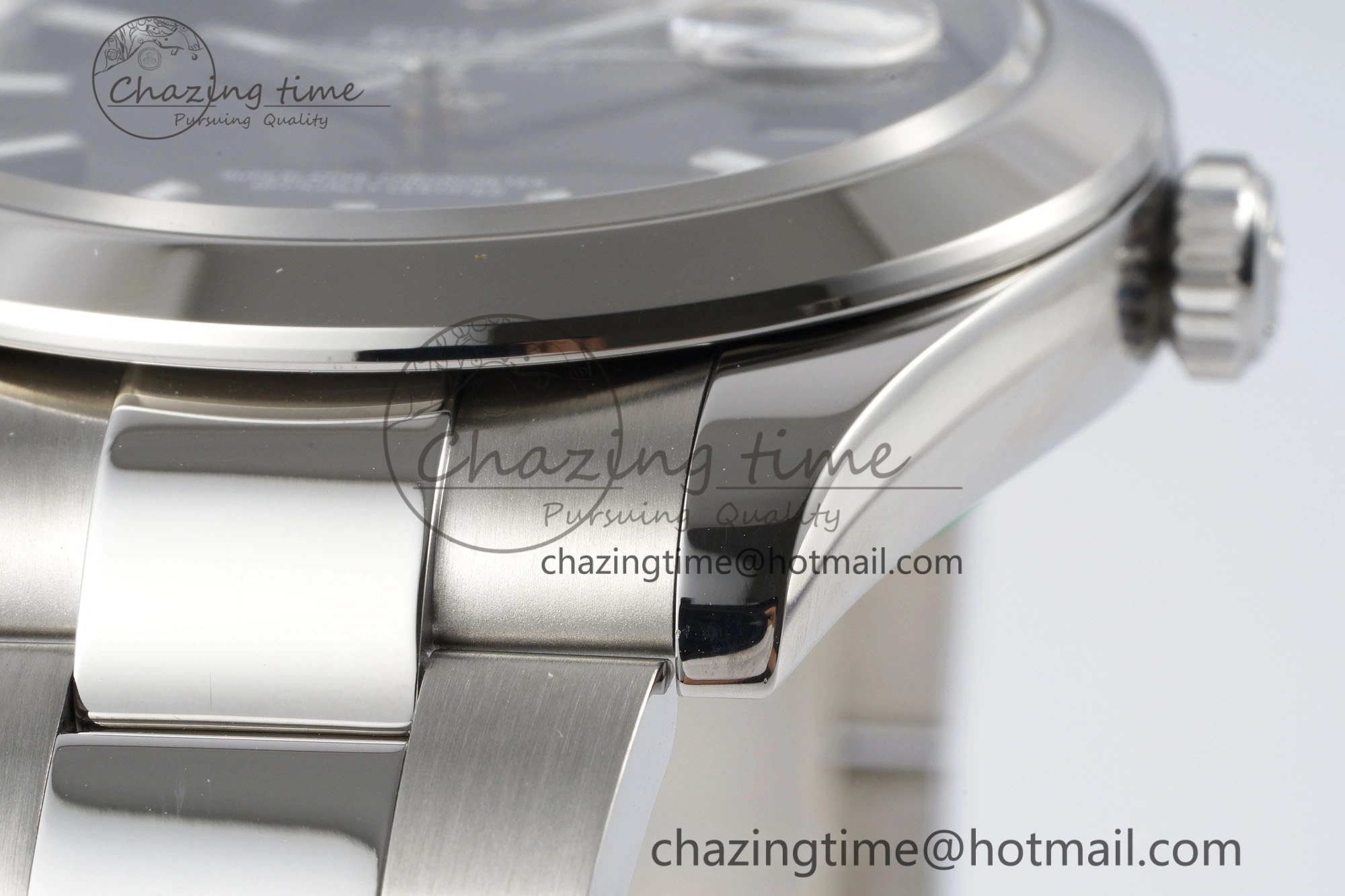 DateJust 41 SS Polished Bezel KING 1:1 Best Edition 904L Steel Black Stick Dial on Oyster Bracelet VR3235
