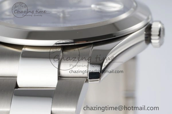 DateJust 41 SS Polished Bezel KING 1:1 Best Edition 904L Steel Blue Roman Dial on Oyster Bracelet VR3235