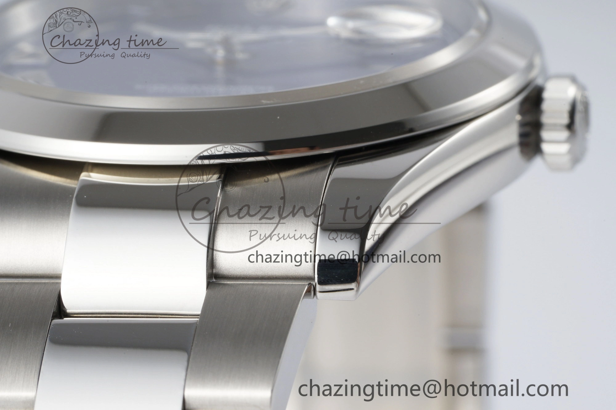 DateJust 41 SS Polished Bezel KING 1:1 Best Edition 904L Steel Blue Roman Dial on Oyster Bracelet VR3235