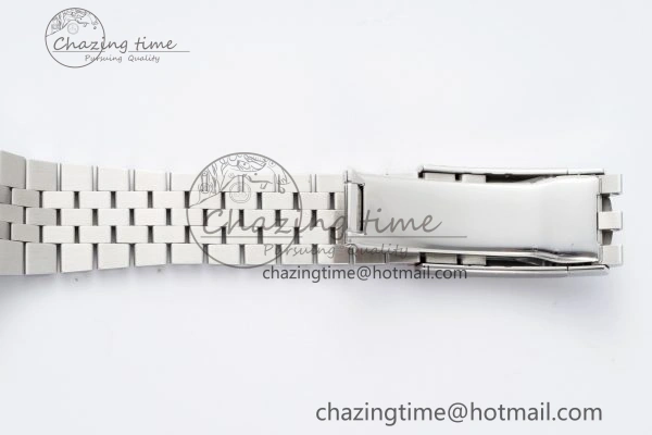 DateJust 41 SS Polished Bezel KING 1:1 Best Edition 904L Steel Gray Green Roman Dial on Jubilee Bracelet VR3235