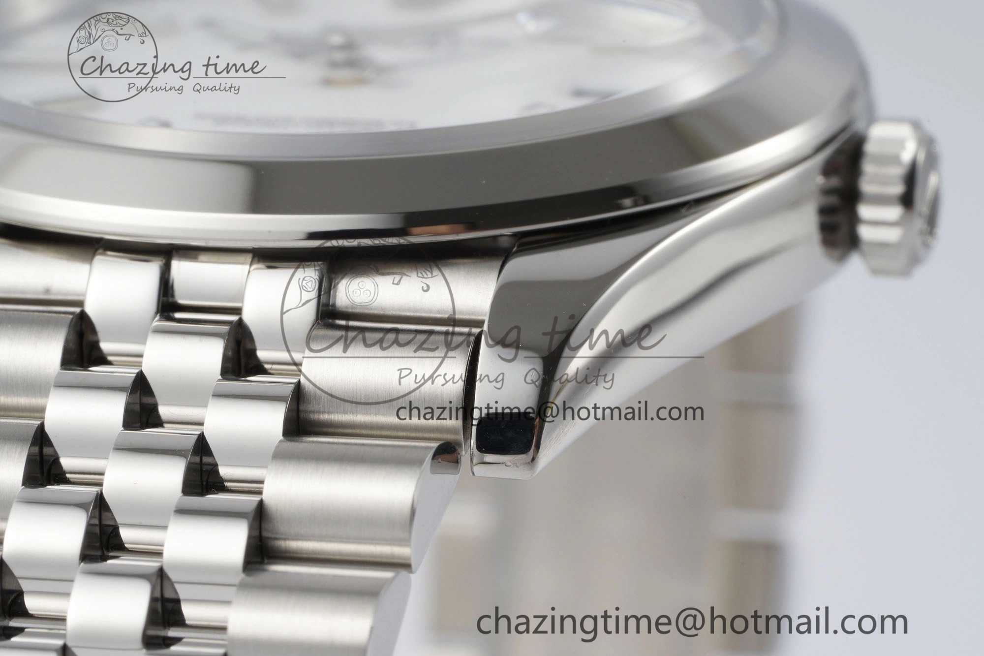 DateJust 41 SS Polished Bezel KING 1:1 Best Edition 904L Steel White Stick Dial on Jubilee Bracelet VR3235
