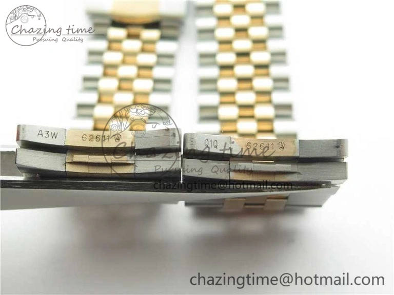 DateJust 41 SS RG 126333 Fluted Bezel DJF Best Edition 904L Steel Gray Dial Green Roman Markers on Jubilee Bracelet A2836