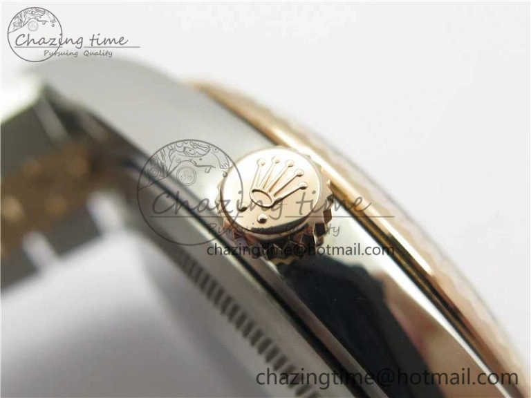DateJust 41 SS RG 126333 Fluted Bezel DJF Best Edition 904L Steel Gray Dial Green Roman Markers on Jubilee Bracelet A2836
