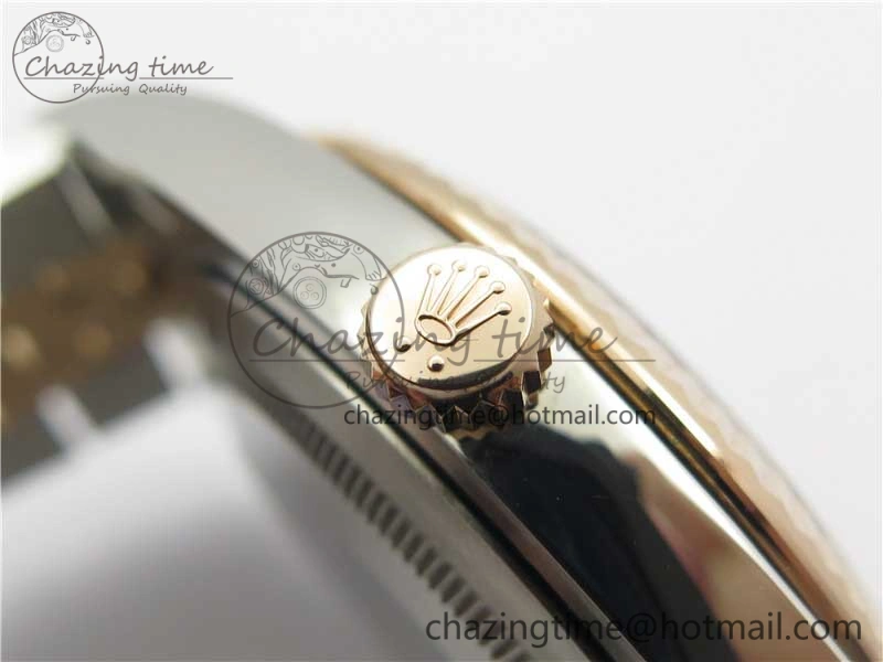 DateJust 41 SS RG 126333 Fluted Bezel DJF Best Edition 904L Steel Gray Dial Green Roman Markers on Jubilee Bracelet A2836